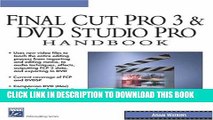 Collection Book Final Cut Pro 3 and DVD Studio Pro Handbook (Digital Filmmaking Series) Pap/Cdr