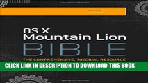 Collection Book OS X Mountain Lion Bible