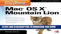 Collection Book How to Do Everything Mac OS X Mountain Lion