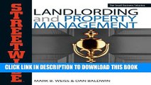 New Book Streetwise Landlording   Property Management: Insider s Advice on How to Own Real Estate