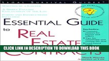 New Book Essential Guide to Real Estate Contracts