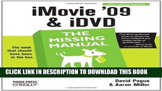 New Book iMovie  09   iDVD: The Missing Manual