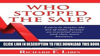 New Book Who Stopped the Sale?