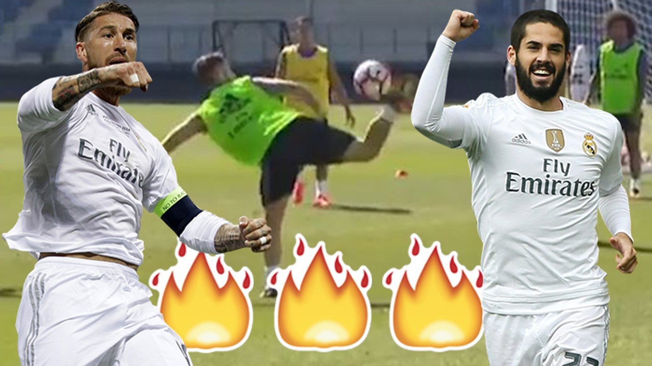 Isco et Sergio Ramos régalent à l'entraînement
