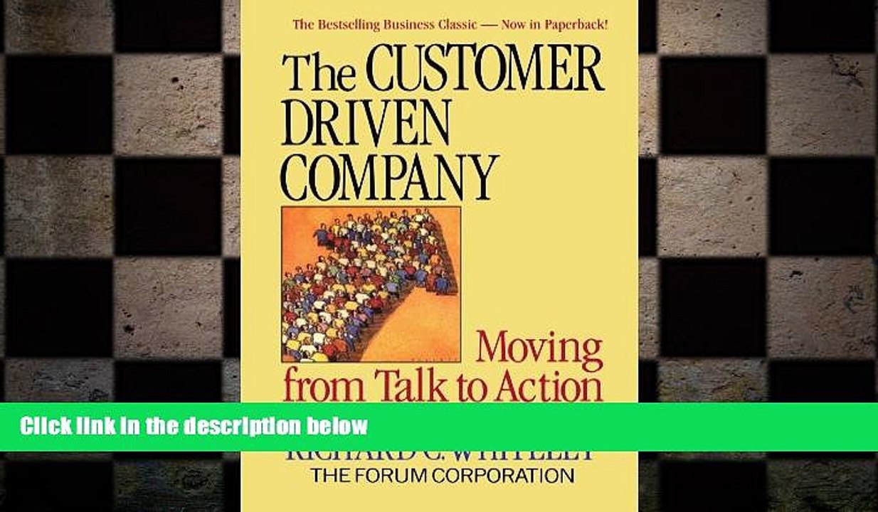 READ book  The Customer-Driven Company: Moving from Talk to Action  FREE BOOOK ONLINE