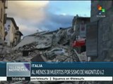 Italia: cerca de 160 réplicas se han registrado tras el sismo