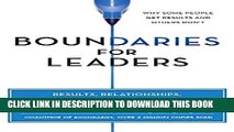 Collection Book Boundaries for Leaders: Results, Relationships, and Being Ridiculously in Charge