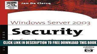 Collection Book Windows Server 2003 Security Infrastructures: Core Security Features (HP