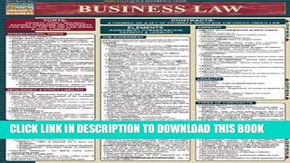 New Book Business Law 2005 Update Laminate Reference Chart (Quickstudy: Business)
