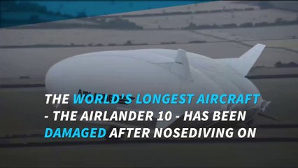 World's largest aircraft damaged on 2nd test flight