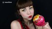 Model comes up with make-up tutorial based on Chupa Chups lollies