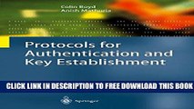 New Book Protocols for Authentication and Key Establishment