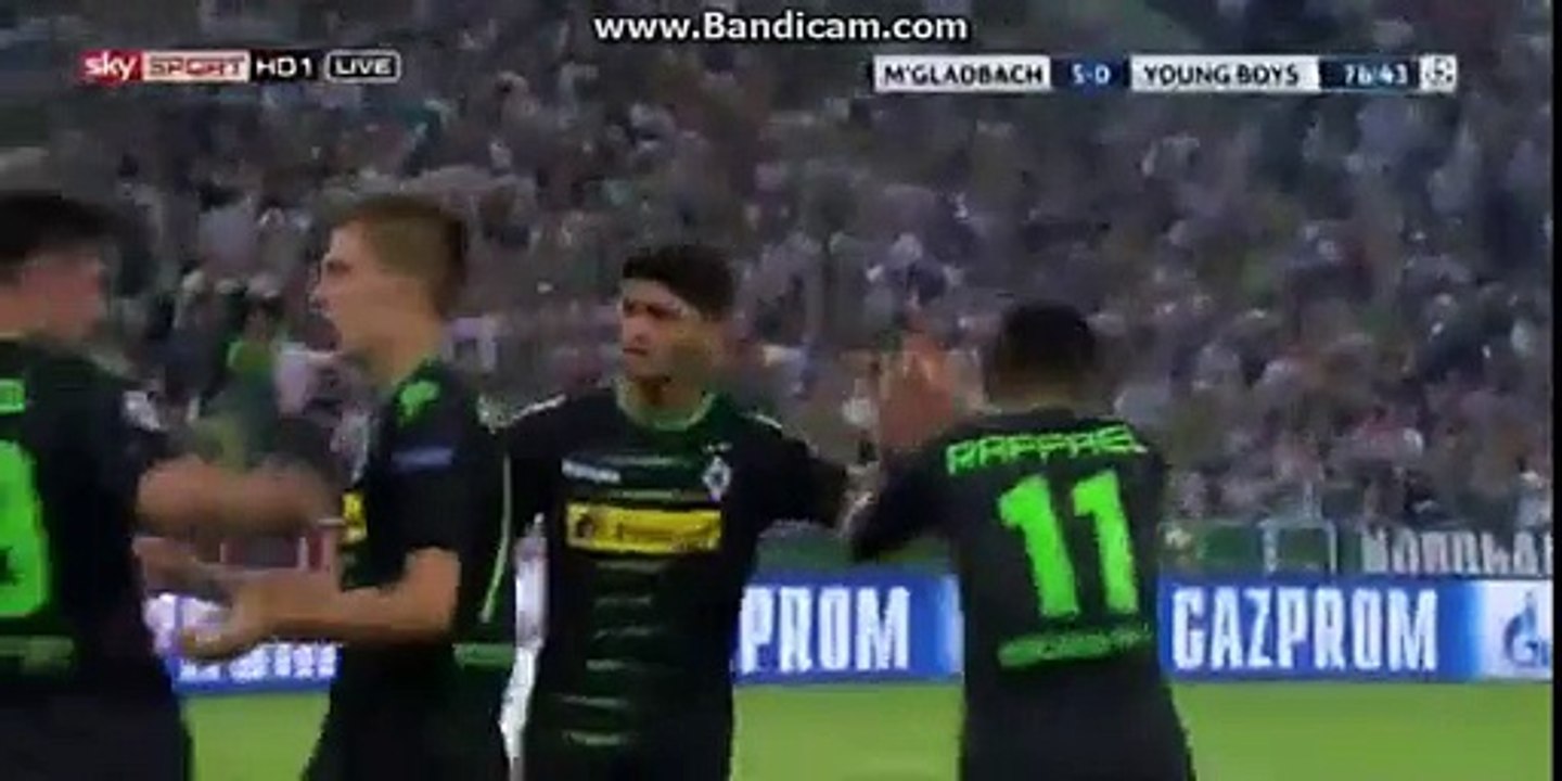 Raffael Hattrick Goal - Borussia MGladbach 4-0 Yong Boys - 24.08.2016
