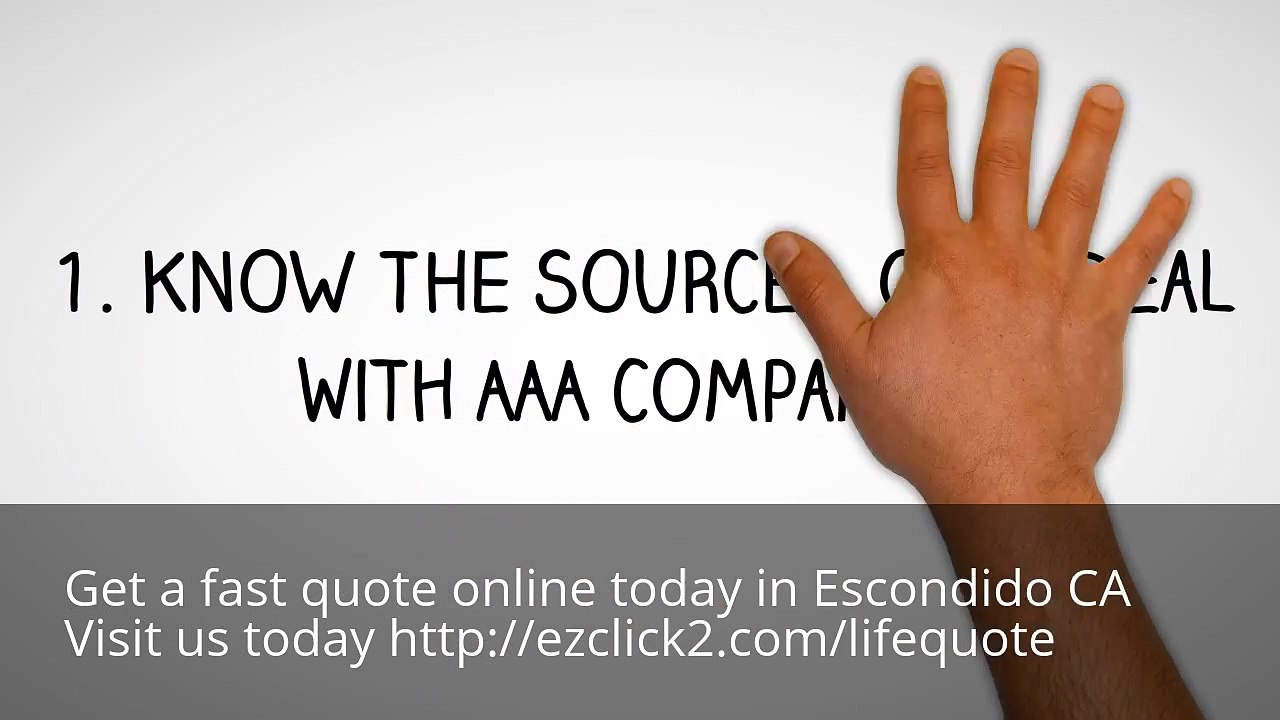 Affordable Life Insurance Quote in Escondido CA