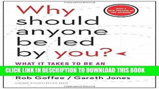 Collection Book Why Should Anyone Be Led by You? With a New Preface by the Authors: What It Takes