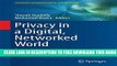 New Book Privacy in a Digital, Networked World: Technologies, Implications and Solutions (Computer