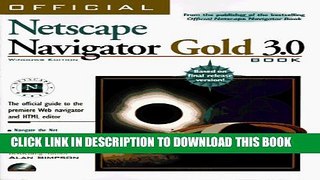 [PDF] Official Netscape Navigator Gold 3.0 Book, Windows Edition: The Official Guide to the