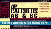 [Read] Arco Master the Ap Calculus Ab   Bc Test 2002 : Teacher-Tested Strategies and Techniques