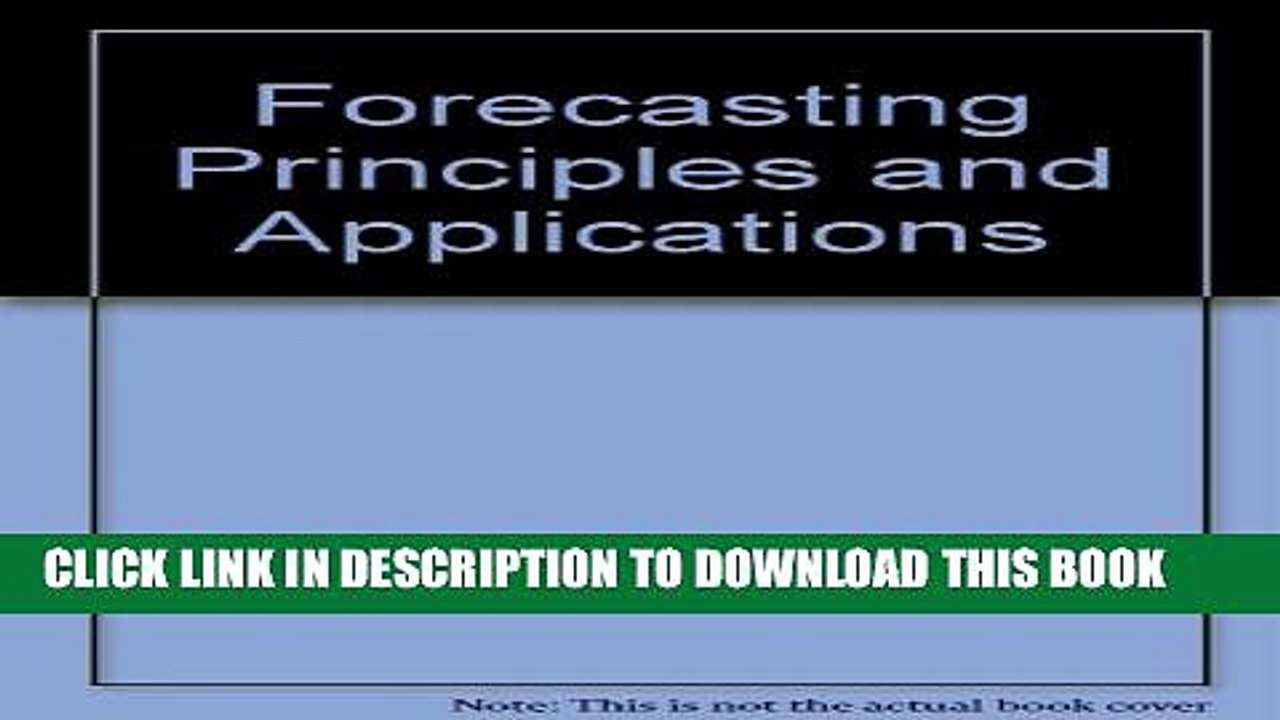 [PDF] Forecasting Principles and Applications Popular Online