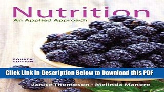 [Read] Nutrition: An Applied Approach (4th Edition) Ebook Free