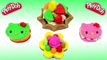 Play doh hello kitty - Creations cakes cream food with peppa pig español toys