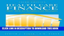 [PDF] Health Care Finance: Basic Tools For Nonfinancial Managers (Health Care Finance (Baker))