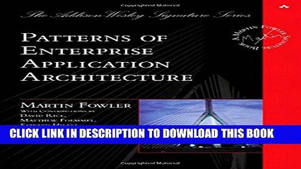 [PDF] Patterns of Enterprise Application Architecture Popular Colection