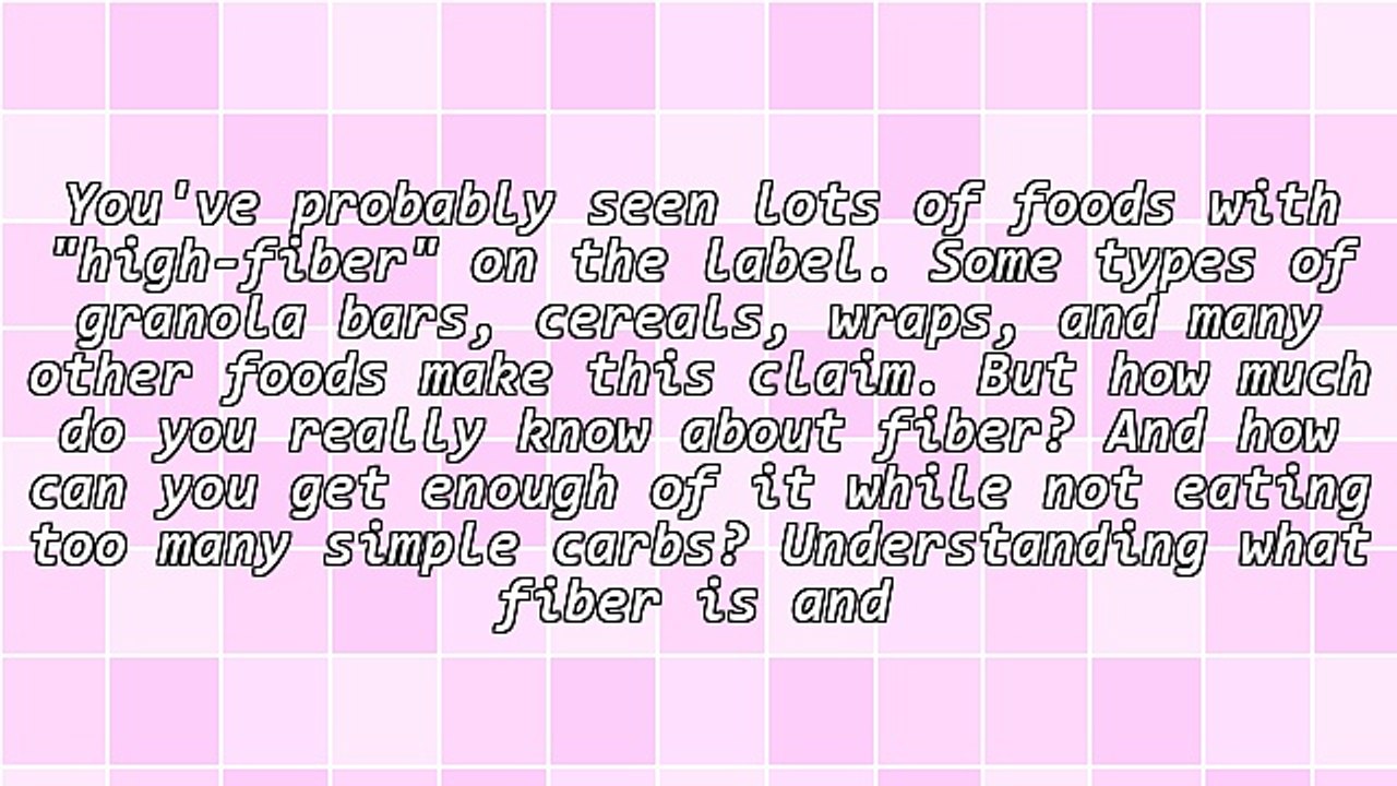 Type 2 Diabetes - Interesting Facts on Fiber