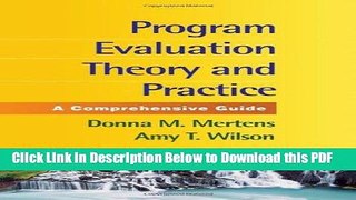 [Read] Program Evaluation Theory and Practice: A Comprehensive Guide Popular Online