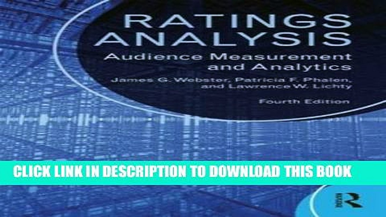 [PDF] Ratings Analysis: Audience Measurement and Analytics (Routledge Communication Series)