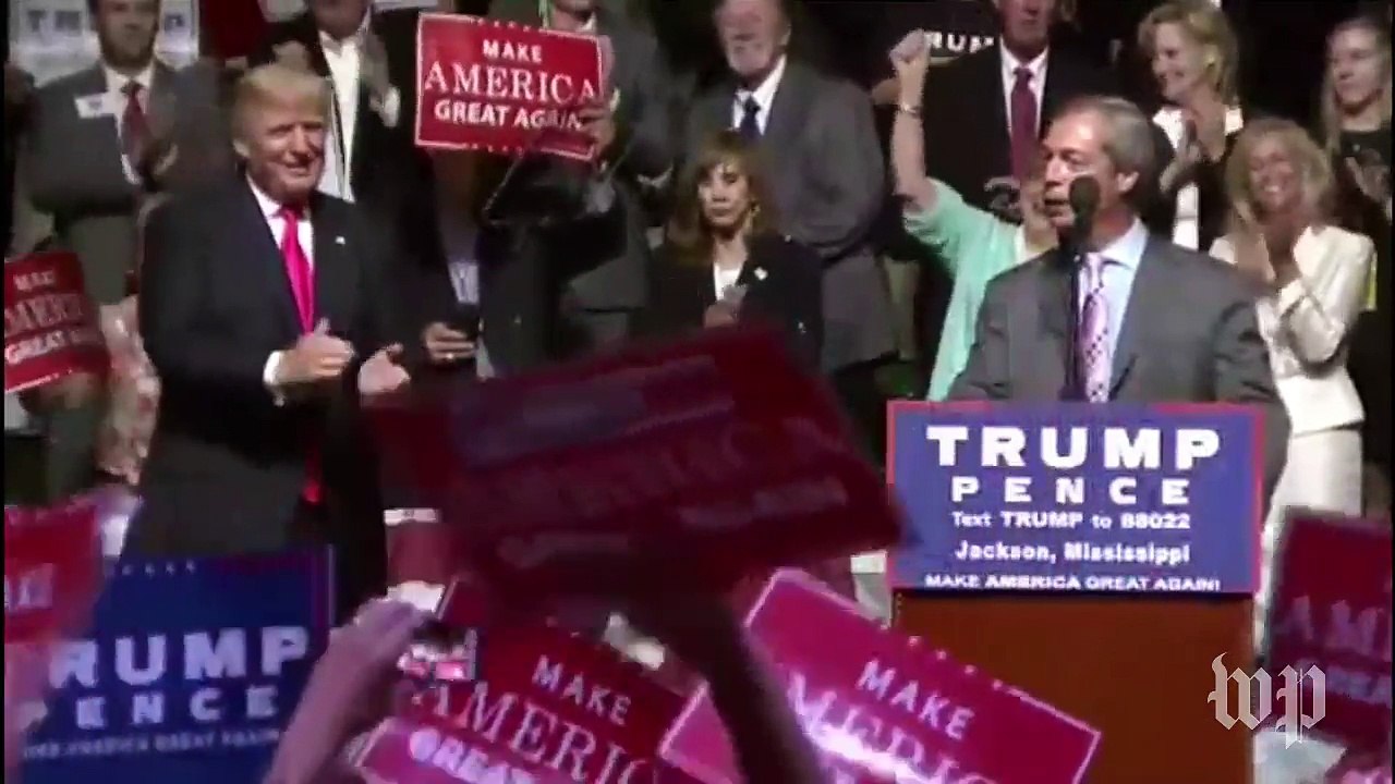 U.K.'s Farage says 'I wouldn't vote for Hillary Clinton if she paid me'