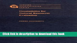 Read Geostatistics for Natural Resources Evaluation (Applied Geostatistics)  Ebook Free