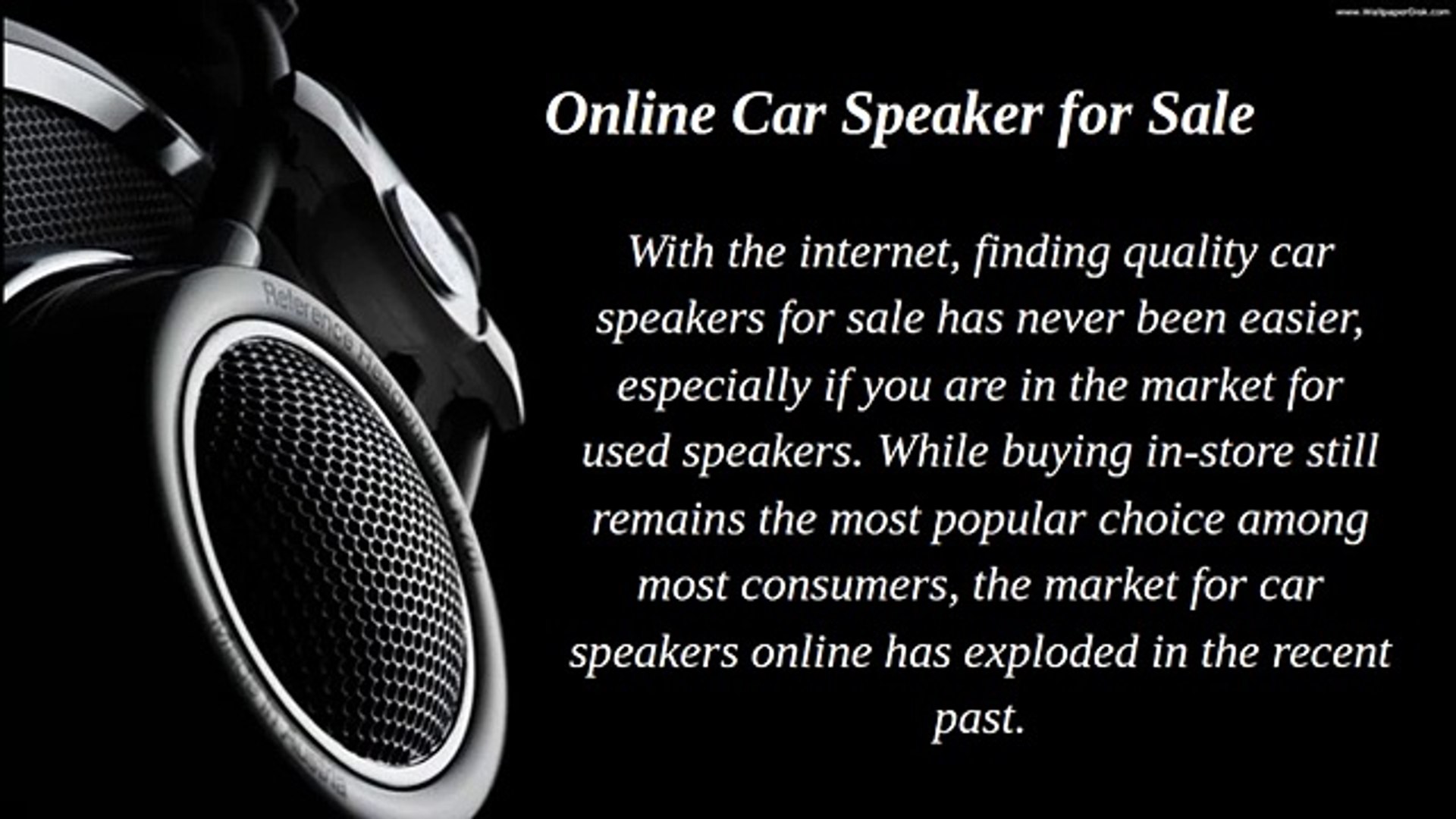 car speakers online offers