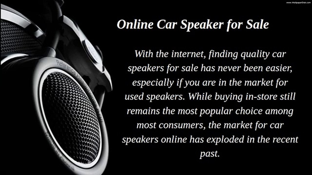 buy used speakers online