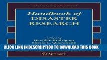 [PDF] Handbook of Disaster Research (Handbooks of Sociology and Social Research) Full Online