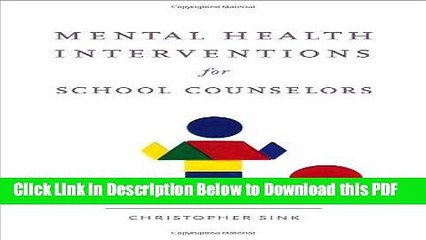 [PDF] Mental Health Interventions for School Counselors (School Counseling) Ebook Free