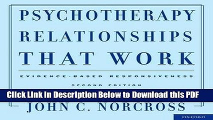 [Read] Psychotherapy Relationships That Work: Evidence-Based Responsiveness Popular Online