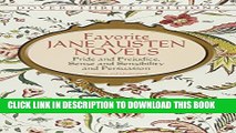 [PDF] Favorite Jane Austen Novels: Pride and Prejudice, Sense and Sensibility and Persuasion