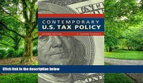 READ FREE FULL  Contemporary U.S. Tax Policy (Urban Institute Press)  READ Ebook Full Ebook Free