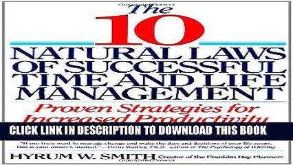 [PDF] 10 Natural Laws of Successful Time and Life Management Full Online