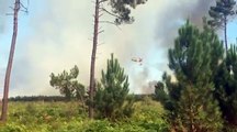 Vidéo de l'incendie à Mano et Hostens
