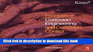 Read Principles of Corrosion Engineering and Corrosion Control  Ebook Free