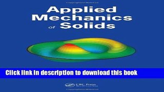 Read Applied Mechanics of Solids  Ebook Free