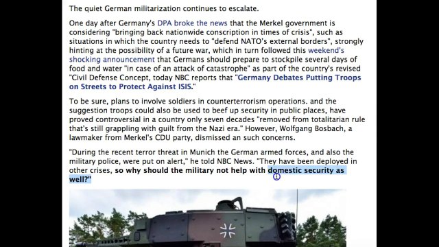 ALERT! Germany Orders Military Troops On The Streets! Do You Know What This Means.