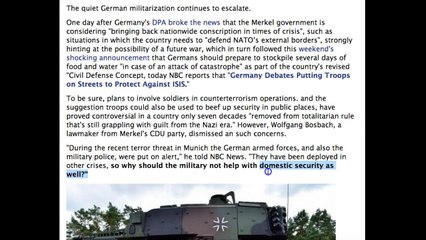 ALERT! Germany Orders Military Troops On The Streets! Do You Know What This Means.