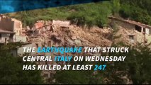 Earthquake in central Italy killed at least 247 people