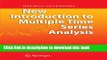 Read New Introduction to Multiple Time Series Analysis  Ebook Free
