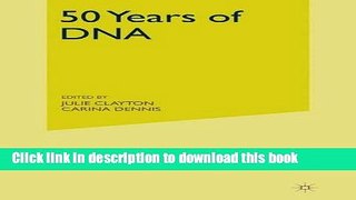 Read 50 Years of DNA  Ebook Free
