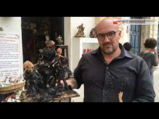 TGSRVago24 lecce mistero statua in fiamme