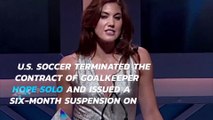 U.S. soccer suspends Hope Solo for 'cowards' remark